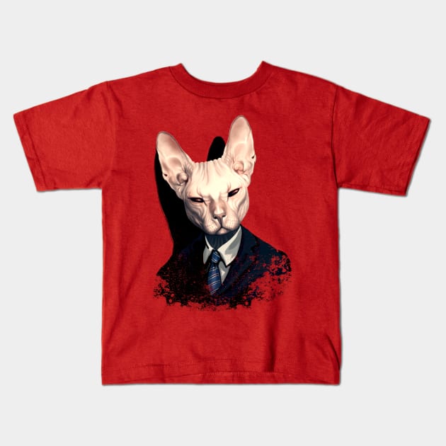 Mr. Cat Kids T-Shirt by WhisperingDreams